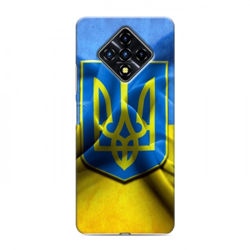 Дизайнерский силиконовый с усиленными углами чехол для Infinix Zero 8 Флаг Украины