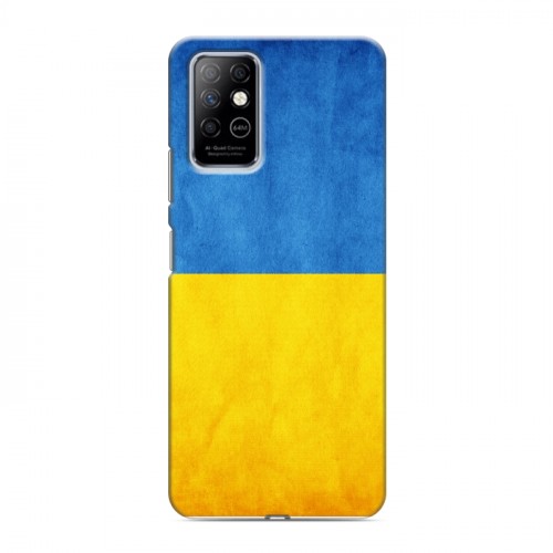 Дизайнерский пластиковый чехол для Infinix Note 8 Флаг Украины