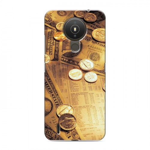 Дизайнерский силиконовый чехол для Nokia 1.4 Текстуры денег
