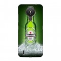 Дизайнерский пластиковый чехол для Nokia 1.4 Heineken
