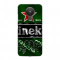 Дизайнерский силиконовый с усиленными углами чехол для Nokia 1.4 Heineken