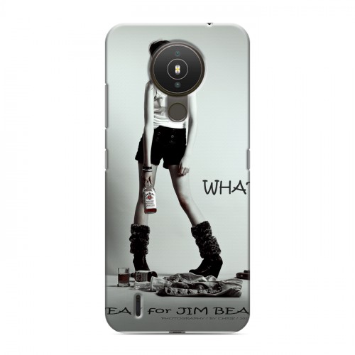 Дизайнерский силиконовый с усиленными углами чехол для Nokia 1.4 Jim Beam