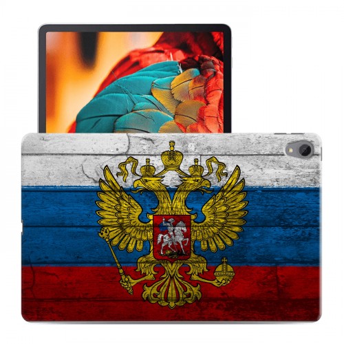 Дизайнерский пластиковый чехол для Lenovo Tab P11 Российский флаг