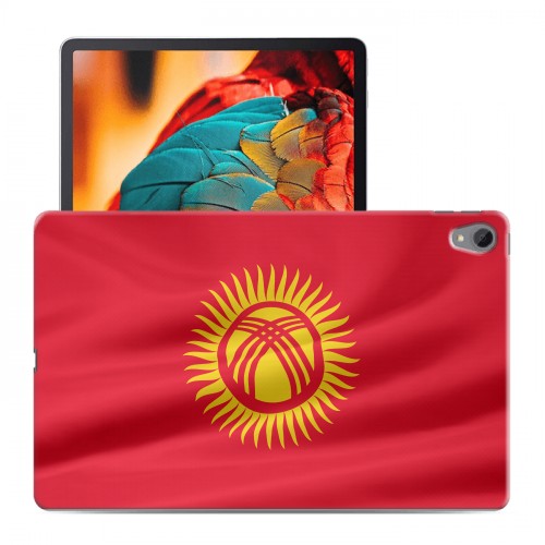 Дизайнерский пластиковый чехол для Lenovo Tab P11 флаг Киргизии