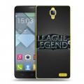 Дизайнерский пластиковый чехол для Alcatel One Touch Idol X League of Legends