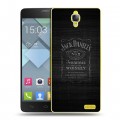 Дизайнерский пластиковый чехол для Alcatel One Touch Idol X Jack Daniels