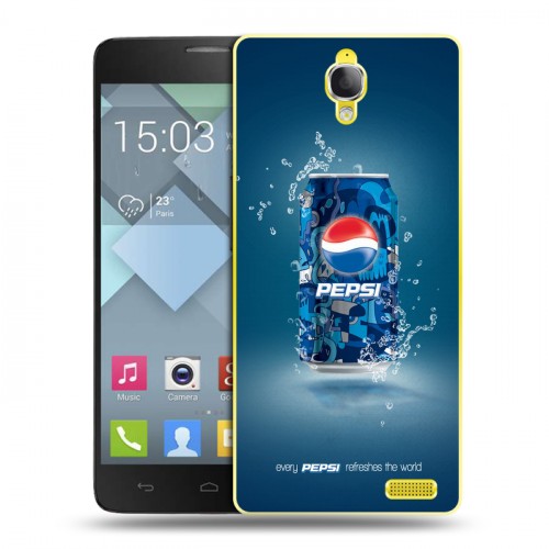 Дизайнерский пластиковый чехол для Alcatel One Touch Idol X Pepsi