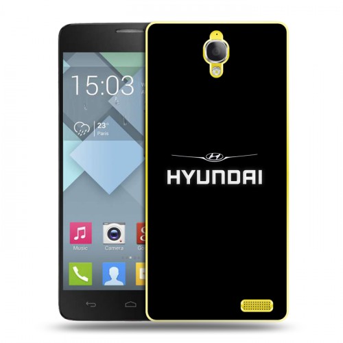 Дизайнерский пластиковый чехол для Alcatel One Touch Idol X Hyundai