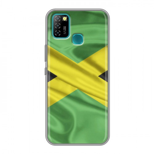 Дизайнерский силиконовый с усиленными углами чехол для Infinix Hot 10 Lite Флаг Ямайки