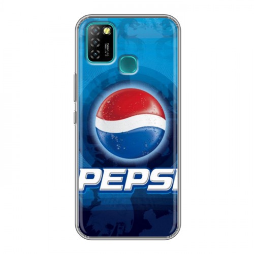 Дизайнерский силиконовый с усиленными углами чехол для Infinix Hot 10 Lite Pepsi