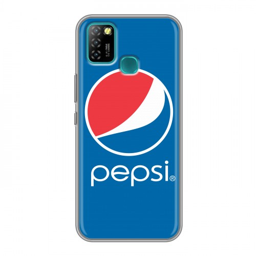 Дизайнерский силиконовый с усиленными углами чехол для Infinix Hot 10 Lite Pepsi