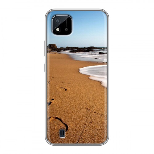 Дизайнерский силиконовый чехол для Realme C20 пляж