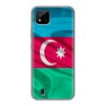 Дизайнерский силиконовый чехол для Realme C20 Флаг Азербайджана
