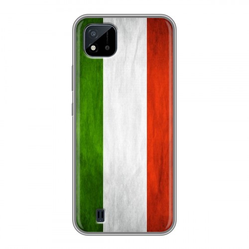 Дизайнерский силиконовый чехол для Realme C20 Флаг Италии