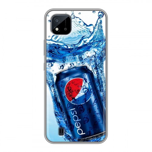 Дизайнерский силиконовый чехол для Realme C20 Pepsi