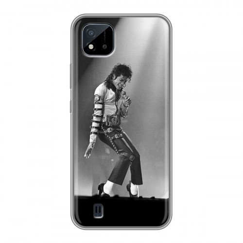 Дизайнерский силиконовый чехол для Realme C20 Майкл Джексон