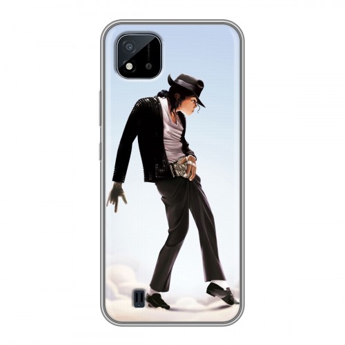 Дизайнерский силиконовый чехол для Realme C20 Майкл Джексон