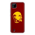Дизайнерский силиконовый чехол для Realme C20 Владимир Ленин