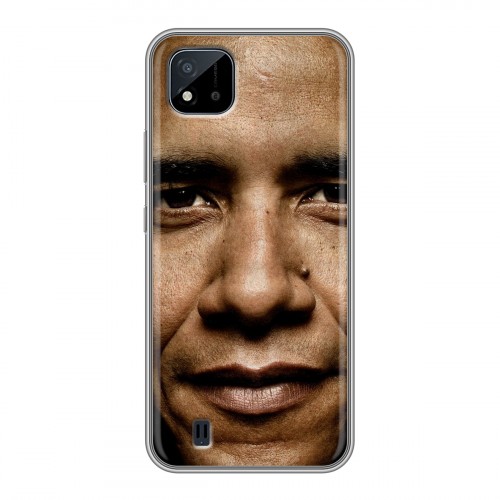 Дизайнерский силиконовый чехол для Realme C20 Барак Обама