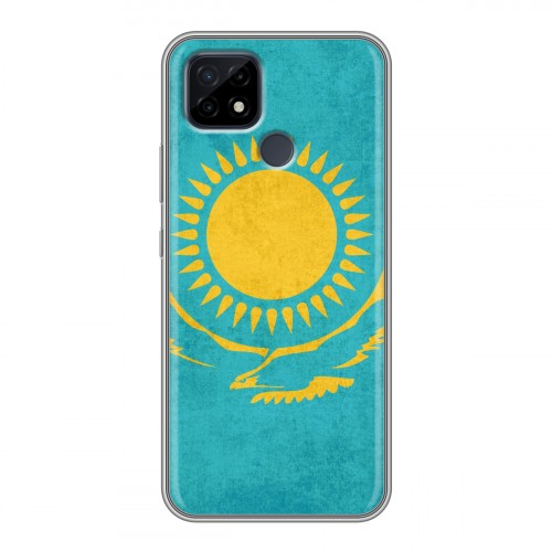 Дизайнерский силиконовый чехол для Realme C21 Флаг Казахстана