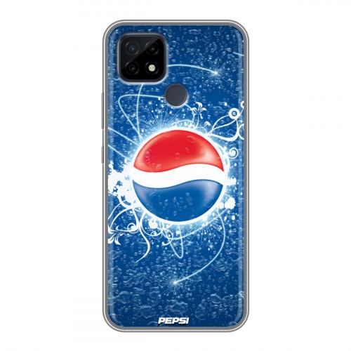 Дизайнерский силиконовый чехол для Realme C21 Pepsi