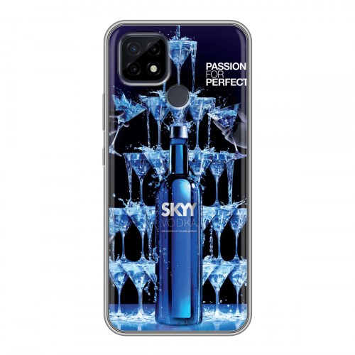 Дизайнерский силиконовый чехол для Realme C21 Skyy Vodka