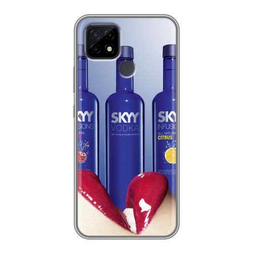 Дизайнерский силиконовый чехол для Realme C21 Skyy Vodka