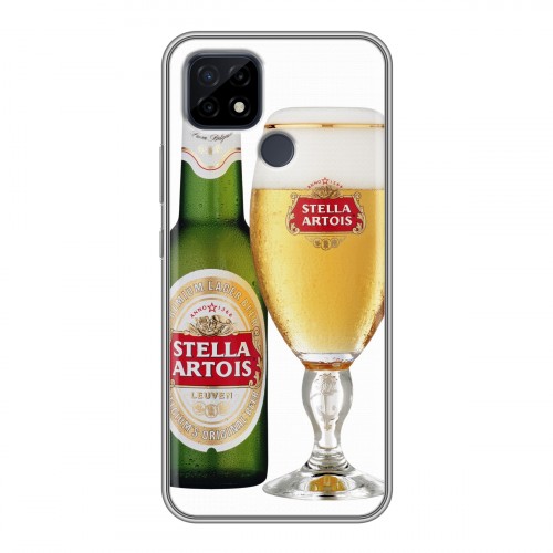 Дизайнерский силиконовый чехол для Realme C21 Stella Artois