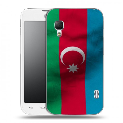 Дизайнерский пластиковый чехол для LG Optimus L5 2 II Флаг Азербайджана