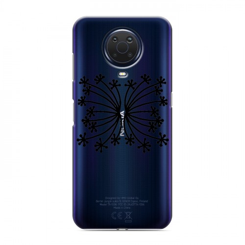 Полупрозрачный дизайнерский силиконовый с усиленными углами чехол для Nokia G20 Абстракции