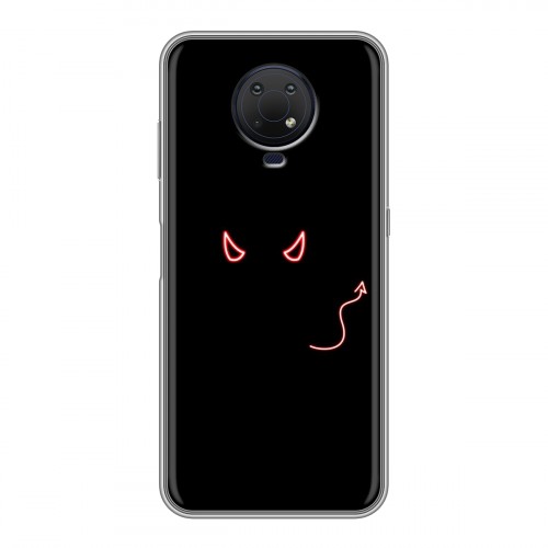 Дизайнерский силиконовый чехол для Nokia G10 Минимализм на черном
