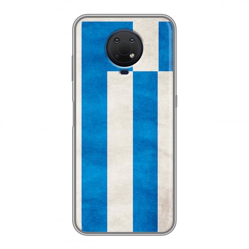 Дизайнерский силиконовый чехол для Nokia G10 Флаг Греции