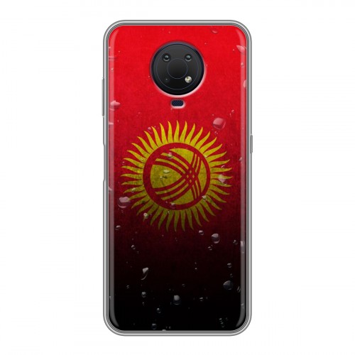 Дизайнерский силиконовый чехол для Nokia G10 Флаг Киргизии