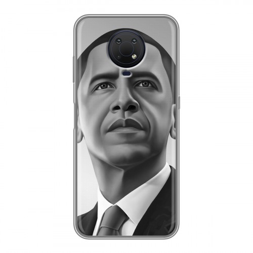 Дизайнерский силиконовый чехол для Nokia G10 Барак Обама