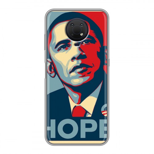 Дизайнерский силиконовый чехол для Nokia G10 Барак Обама
