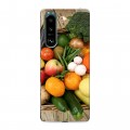 Дизайнерский силиконовый чехол для Sony Xperia 5 III Овощи