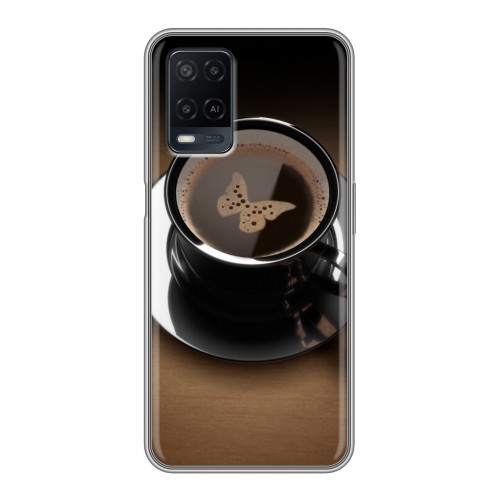 Дизайнерский силиконовый чехол для OPPO A54 Кофе напиток