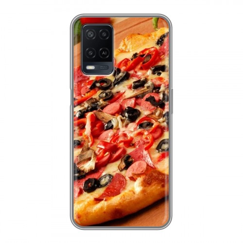 Дизайнерский силиконовый чехол для OPPO A54 Пицца
