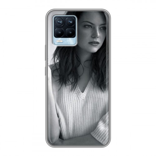Дизайнерский силиконовый чехол для Realme 8 Эмма Стоун