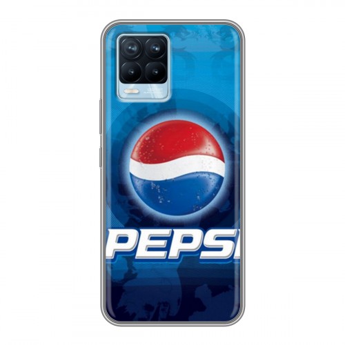 Дизайнерский пластиковый чехол для Realme 8 Pepsi