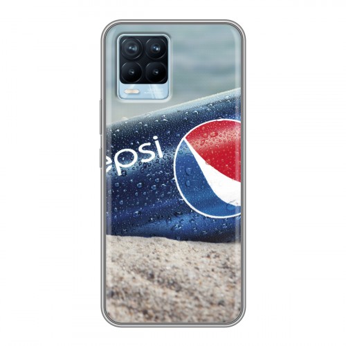Дизайнерский силиконовый чехол для Realme 8 Pepsi