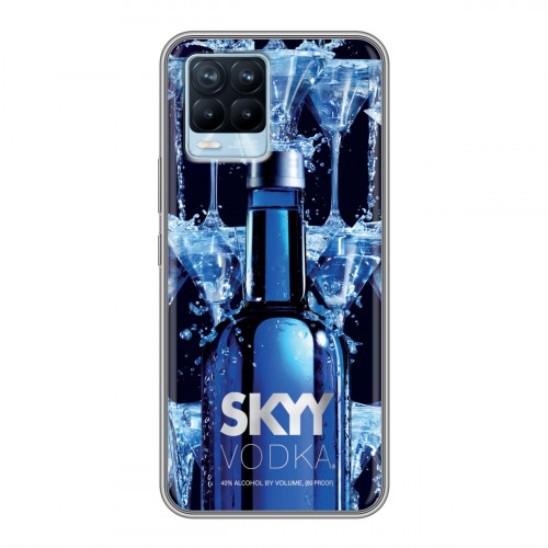 Дизайнерский силиконовый чехол для Realme 8 Skyy Vodka
