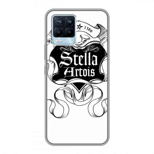 Дизайнерский силиконовый чехол для Realme 8 Stella Artois