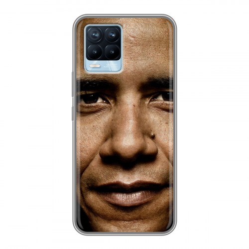 Дизайнерский силиконовый чехол для Realme 8 Барак Обама