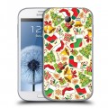 Дизайнерский пластиковый чехол для Samsung Galaxy Grand Новогодние паттерны