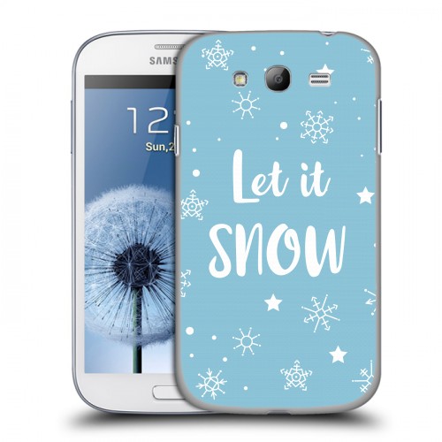 Дизайнерский пластиковый чехол для Samsung Galaxy Grand снежинки