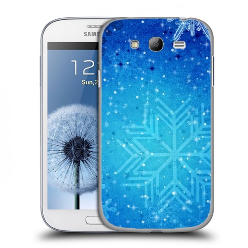 Дизайнерский пластиковый чехол для Samsung Galaxy Grand Снежинки