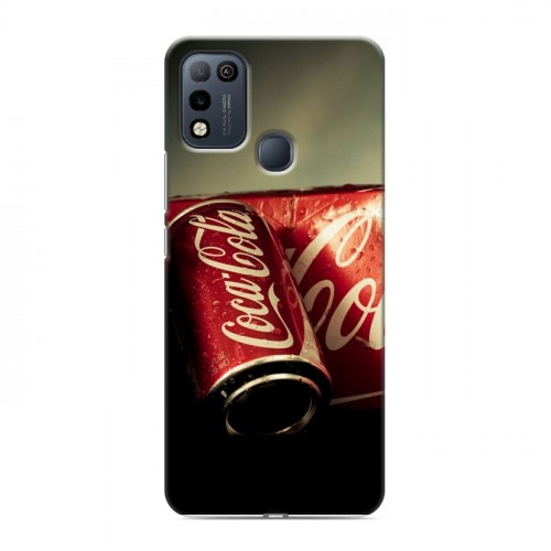 Дизайнерский пластиковый чехол для Infinix Hot 10 Play Coca-cola