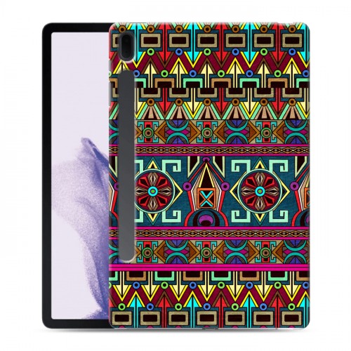 Дизайнерский силиконовый чехол для Samsung Galaxy Tab S7 FE Тибетские искусства