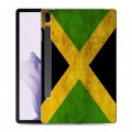 Дизайнерский силиконовый чехол для Samsung Galaxy Tab S7 FE Флаг Ямайки